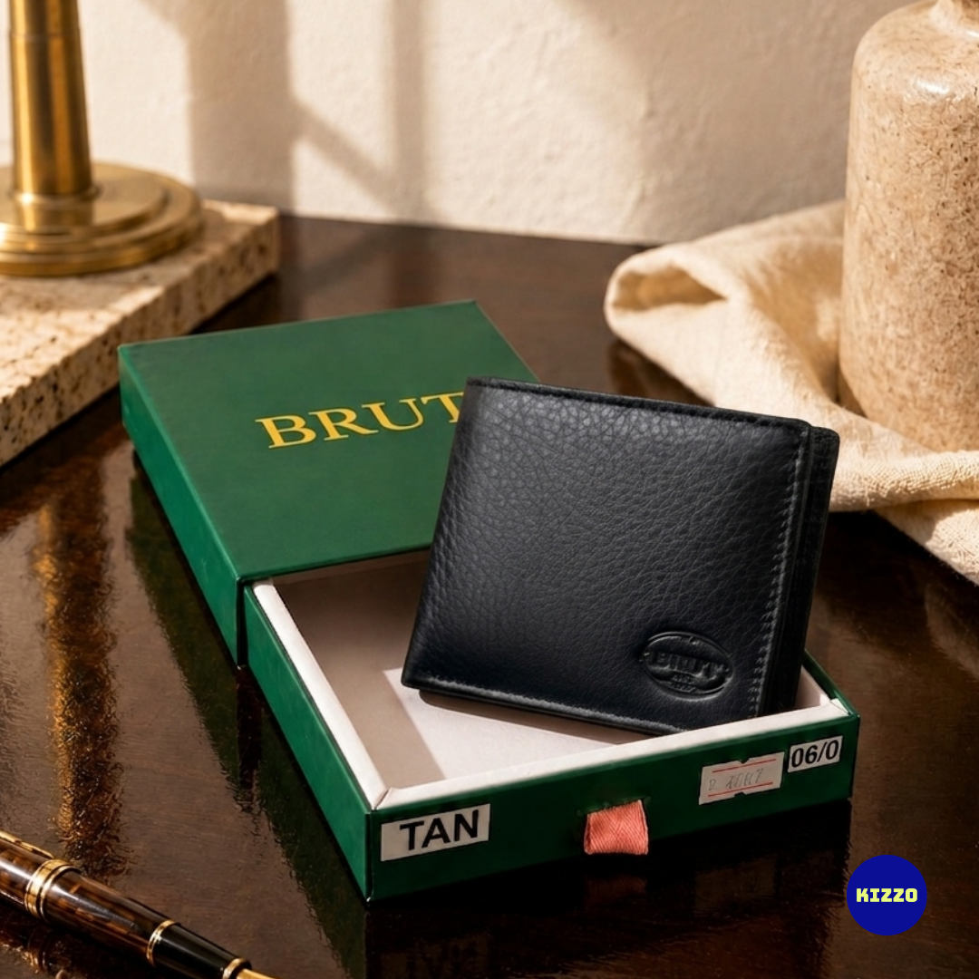 Black Leather Wallet For Men