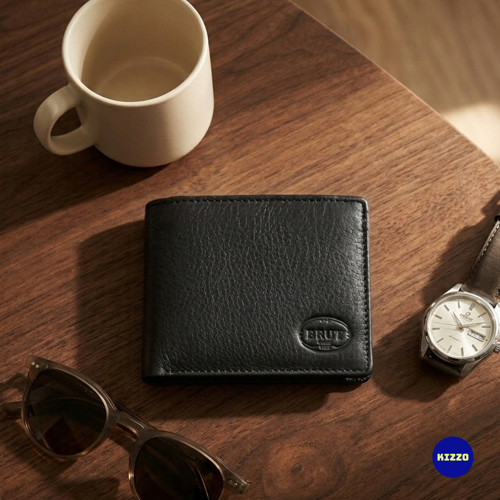 Black Leather Wallet For Men