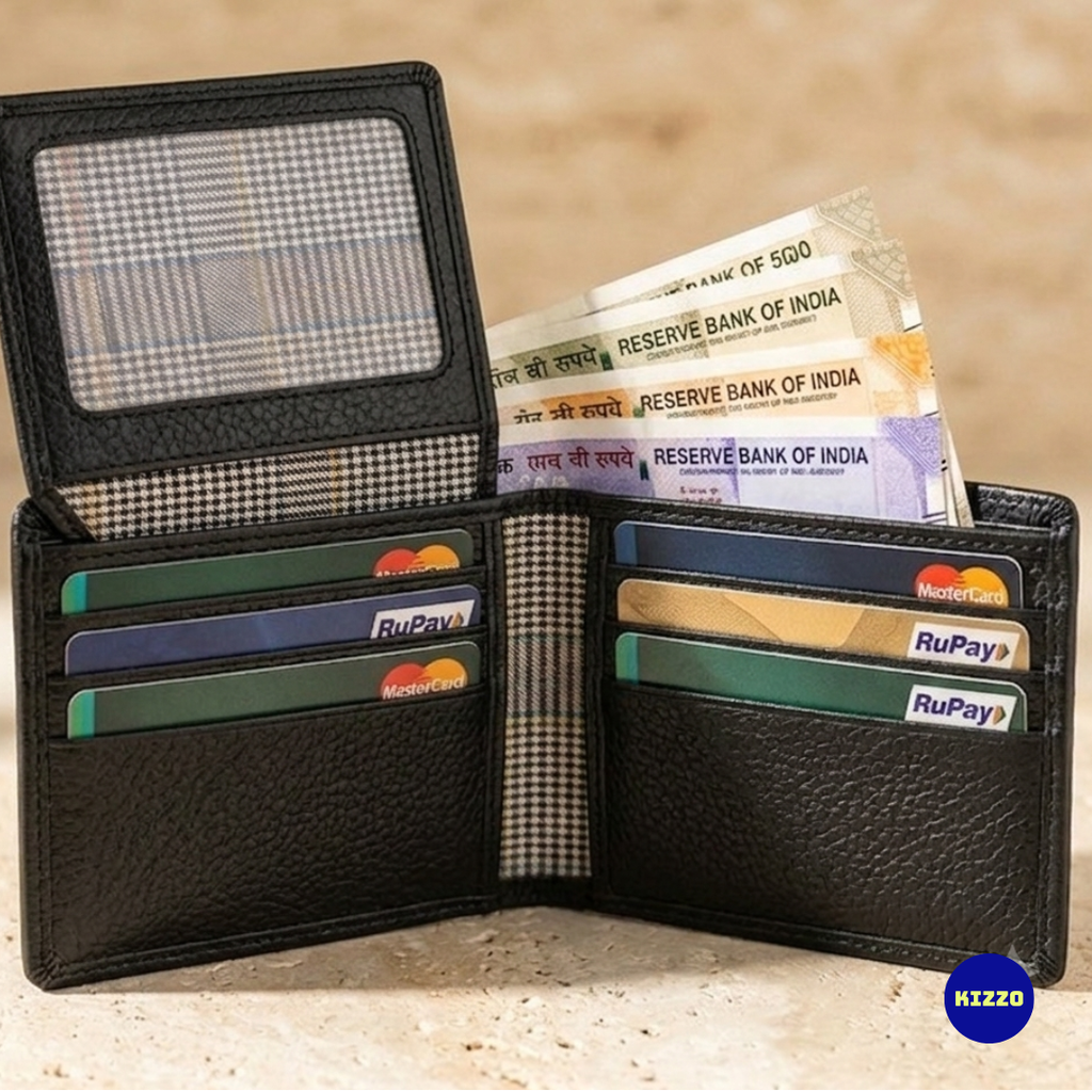 Black Leather Wallet For Men