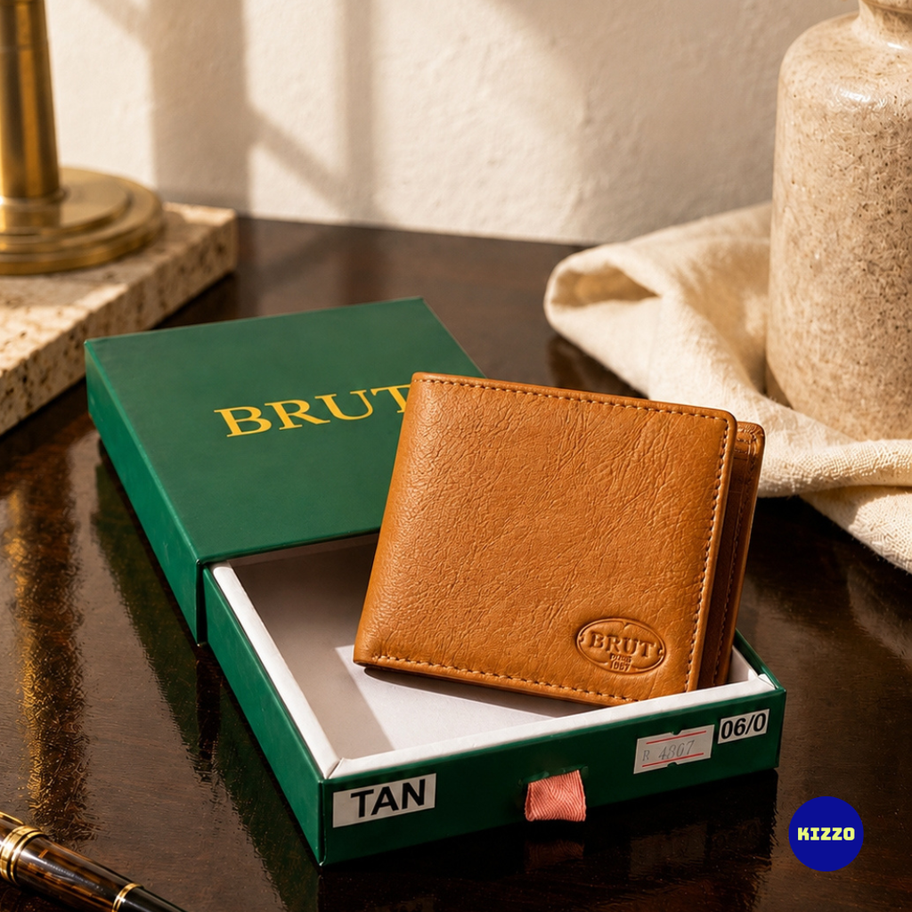 Tan Leather Wallet For Men