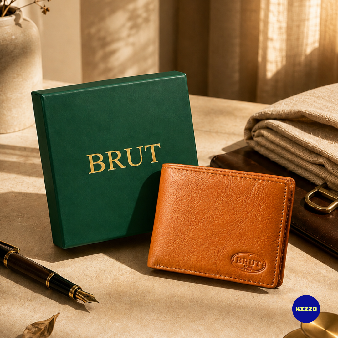 Tan Leather Wallet For Men