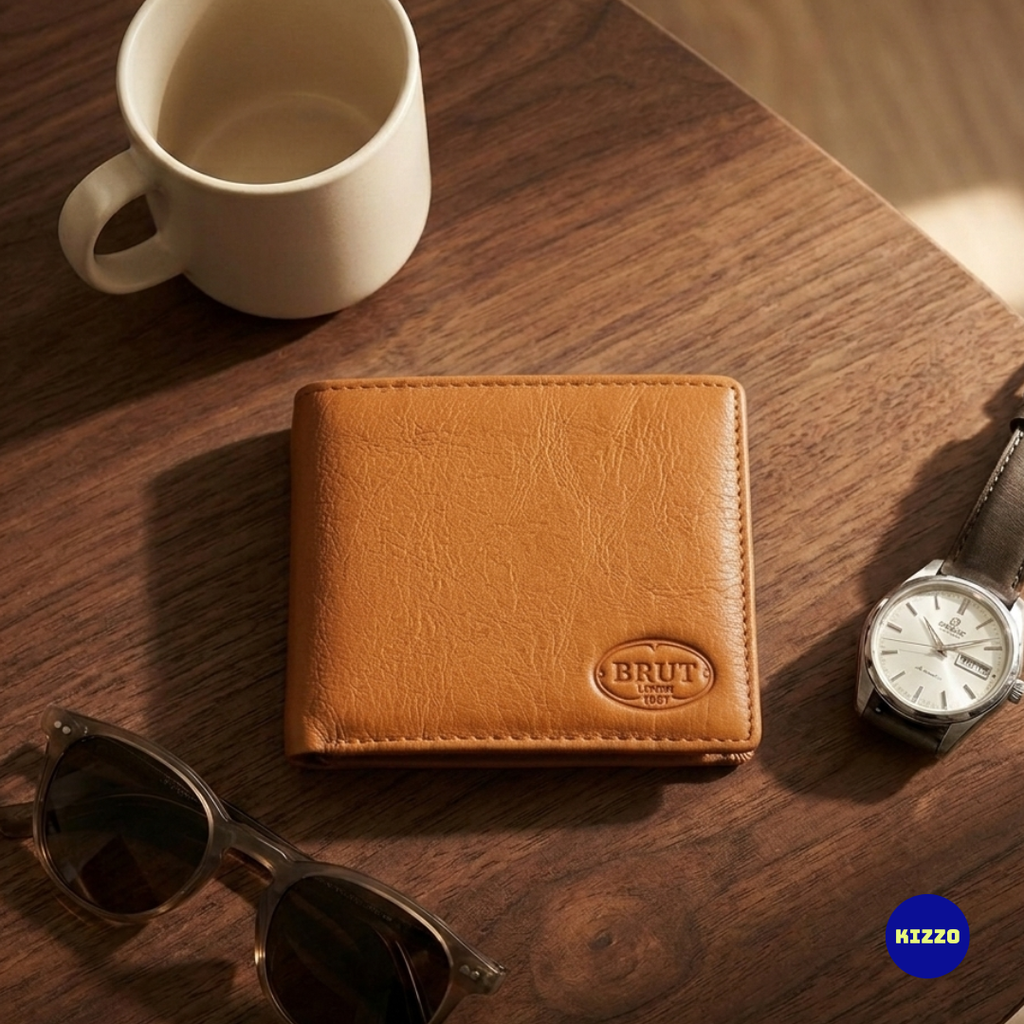 Tan Leather Wallet For Men