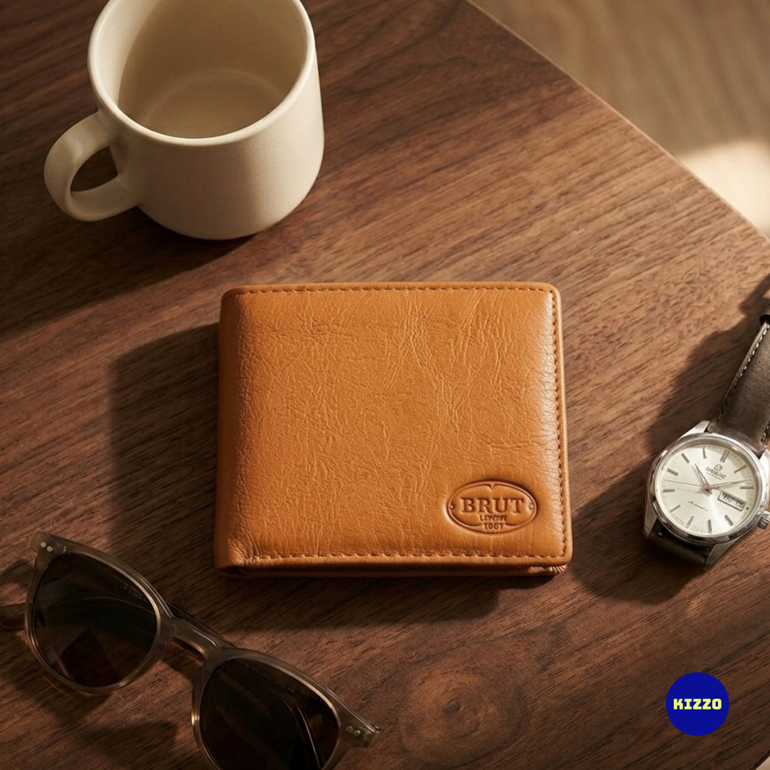 Tan Leather Wallet For Men