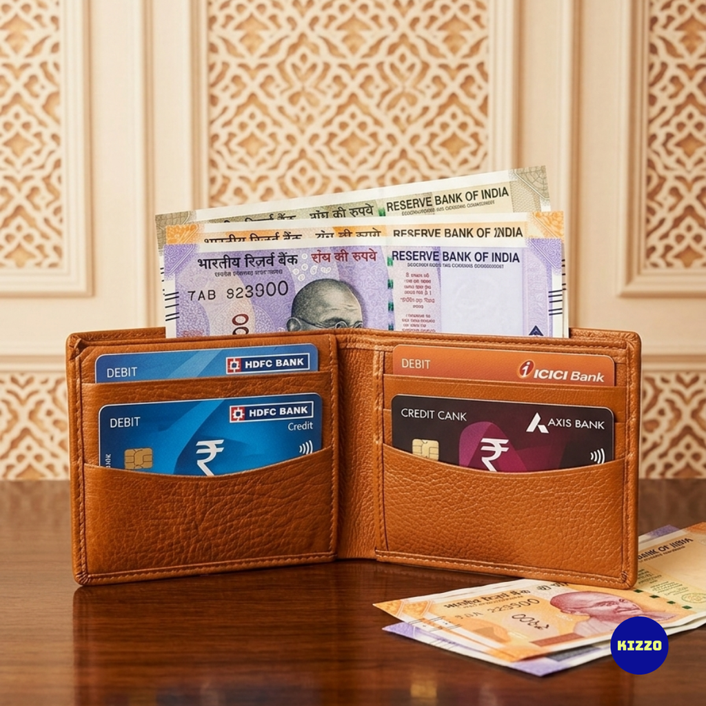 Tan Leather Wallet For Men