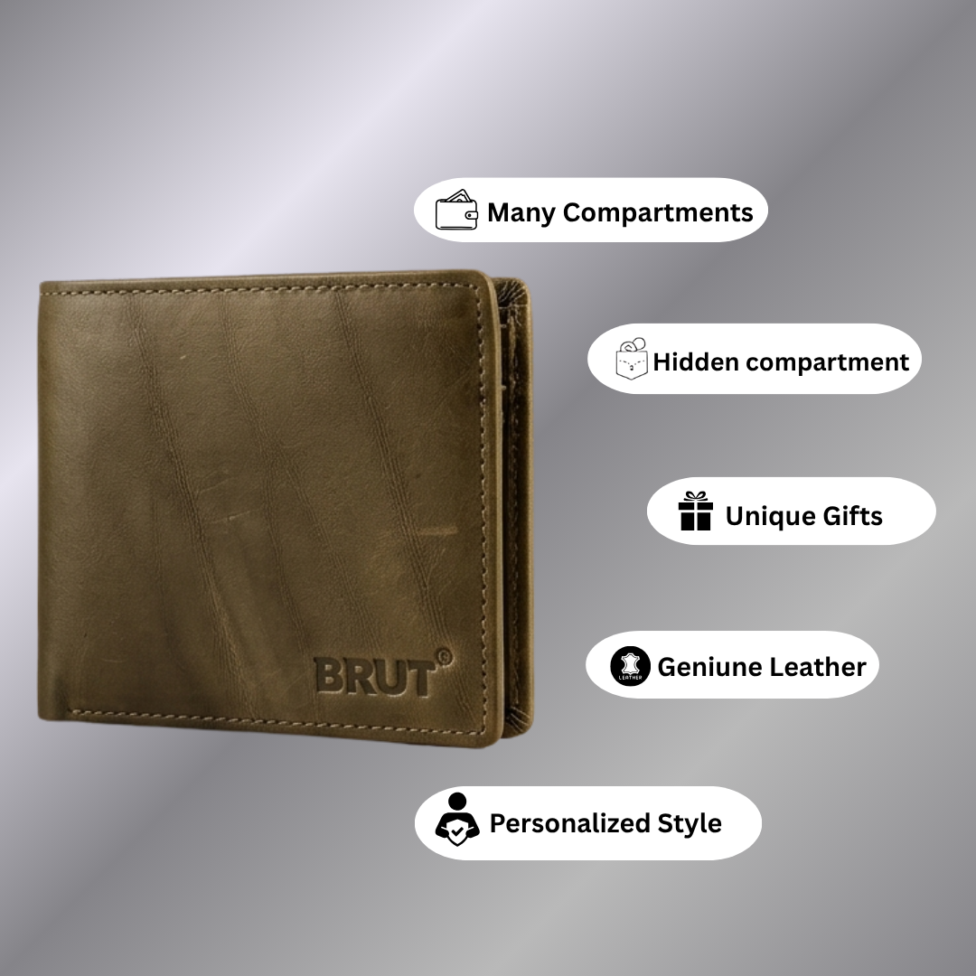 Brut Green Wallet For Men