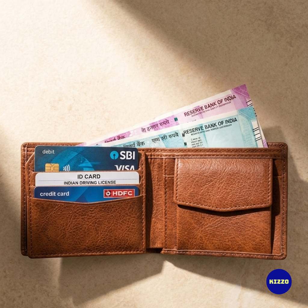 Tan Leather Wallet For Men