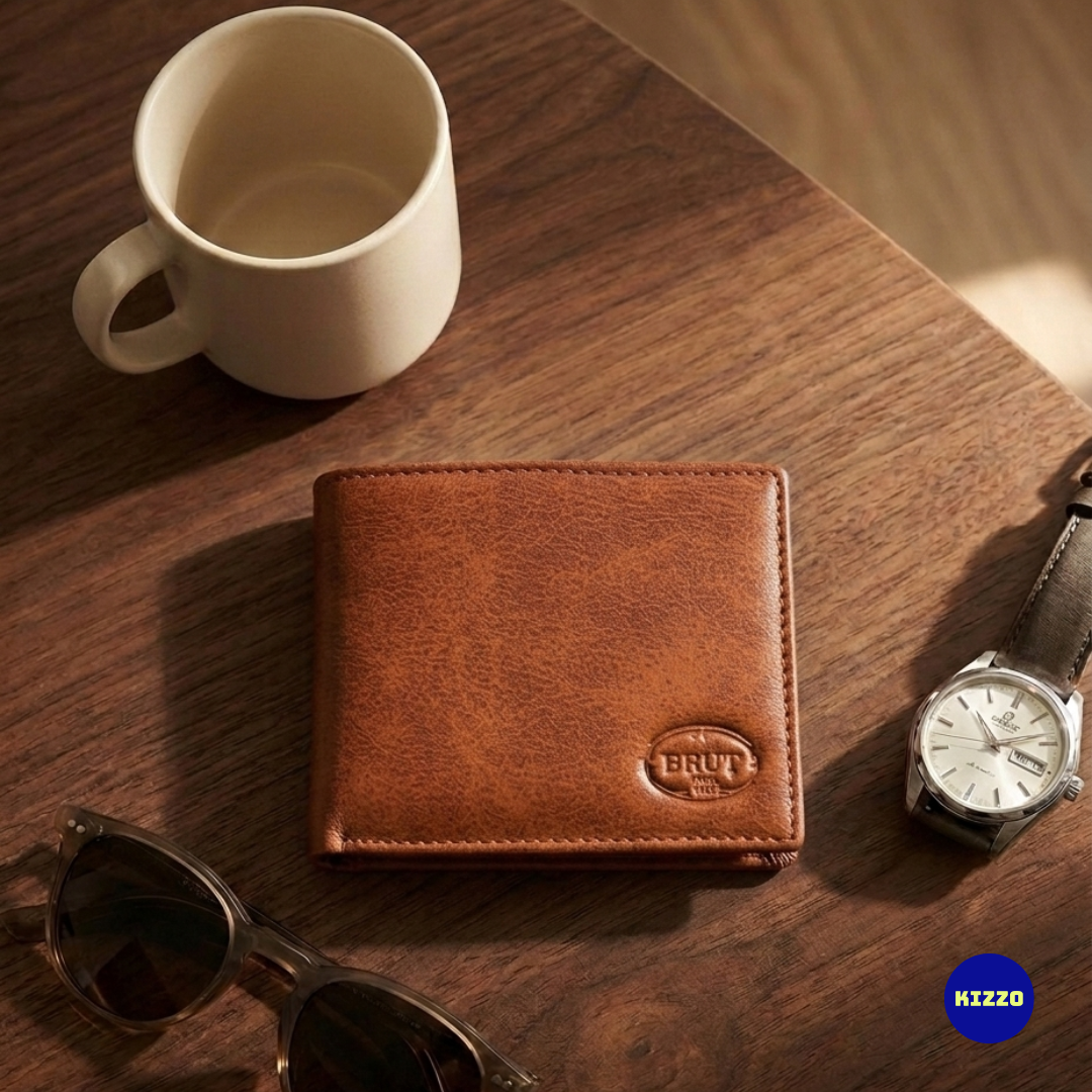 Tan Leather Wallet For Men