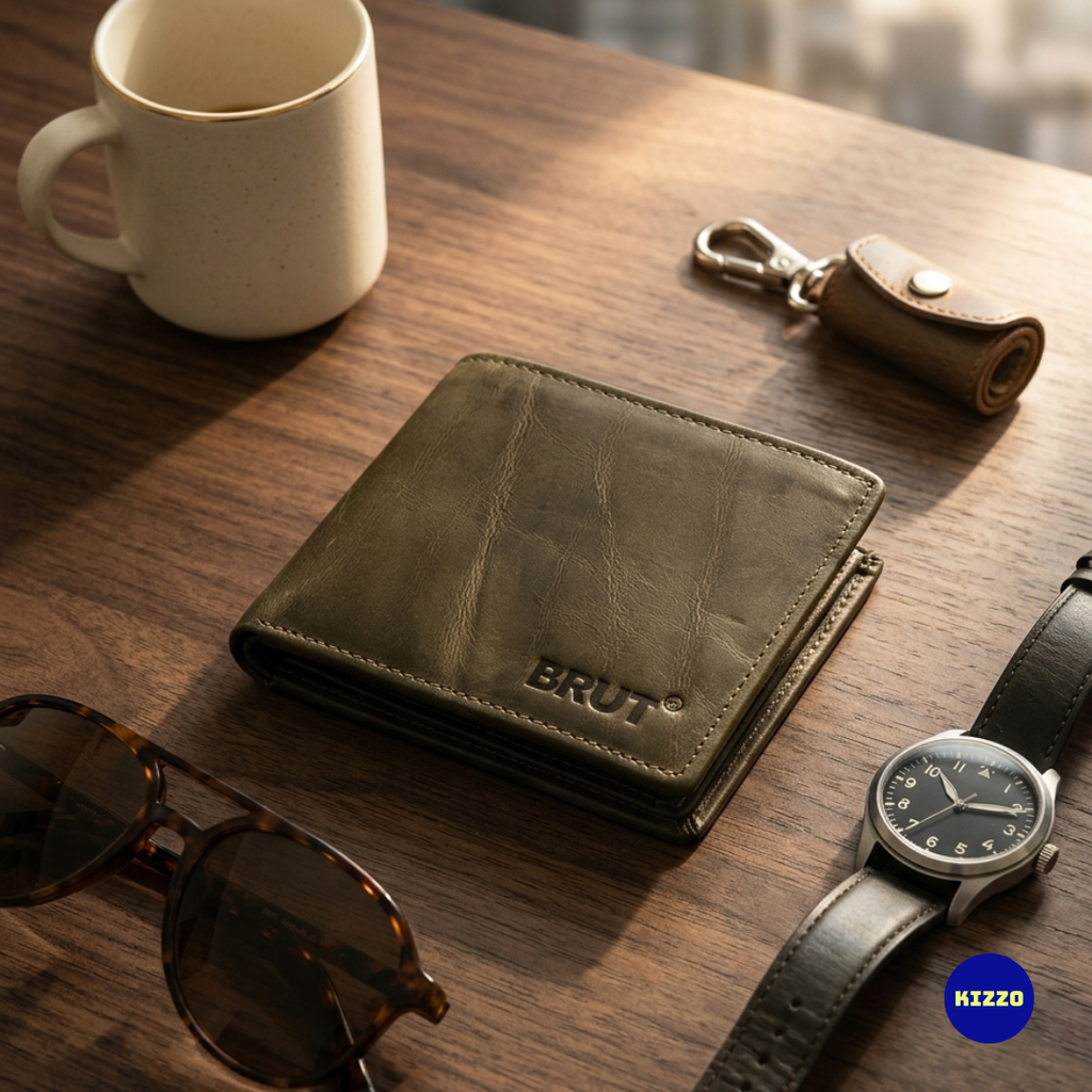 Brut Green Wallet For Men