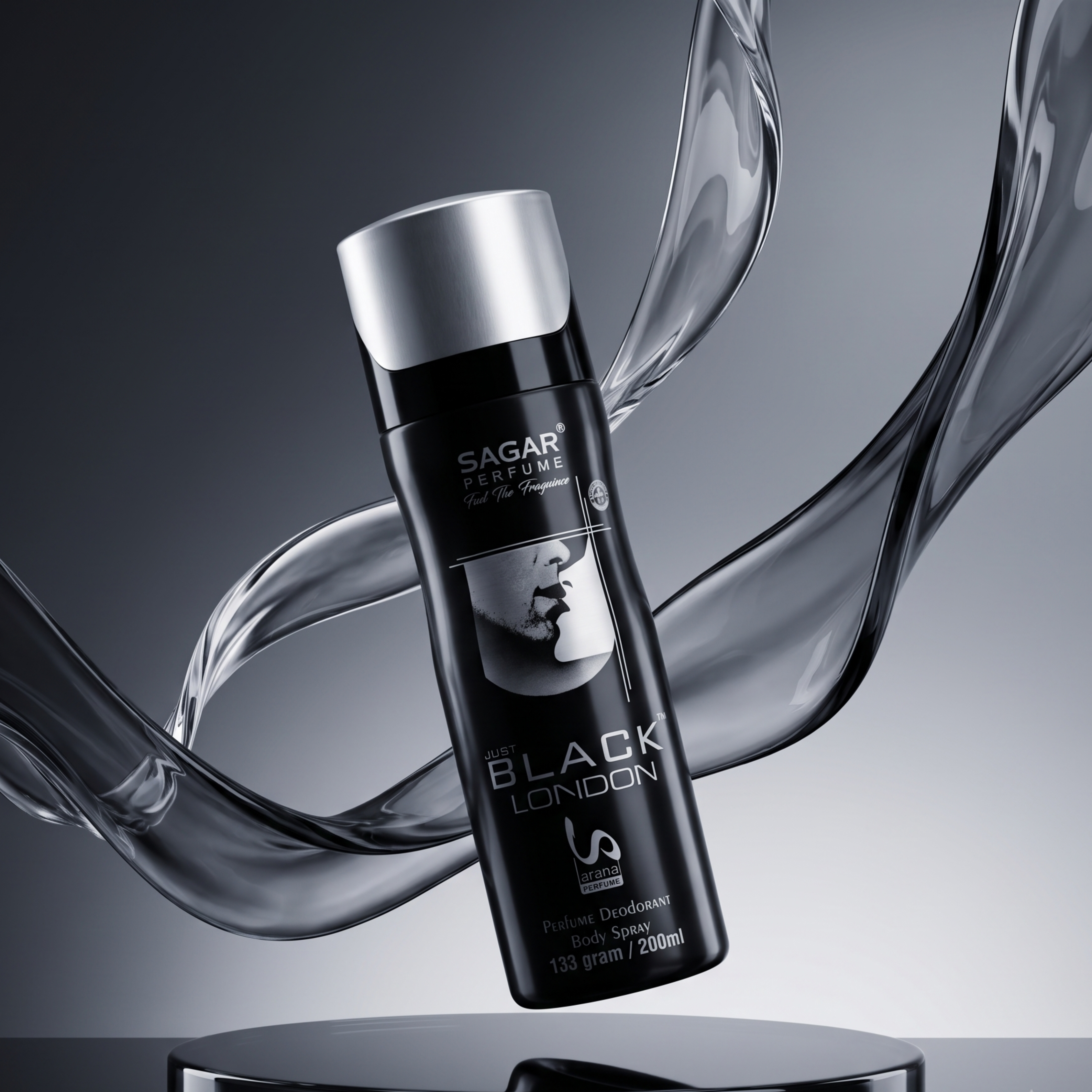 Just Black London Deodorant - 200ml