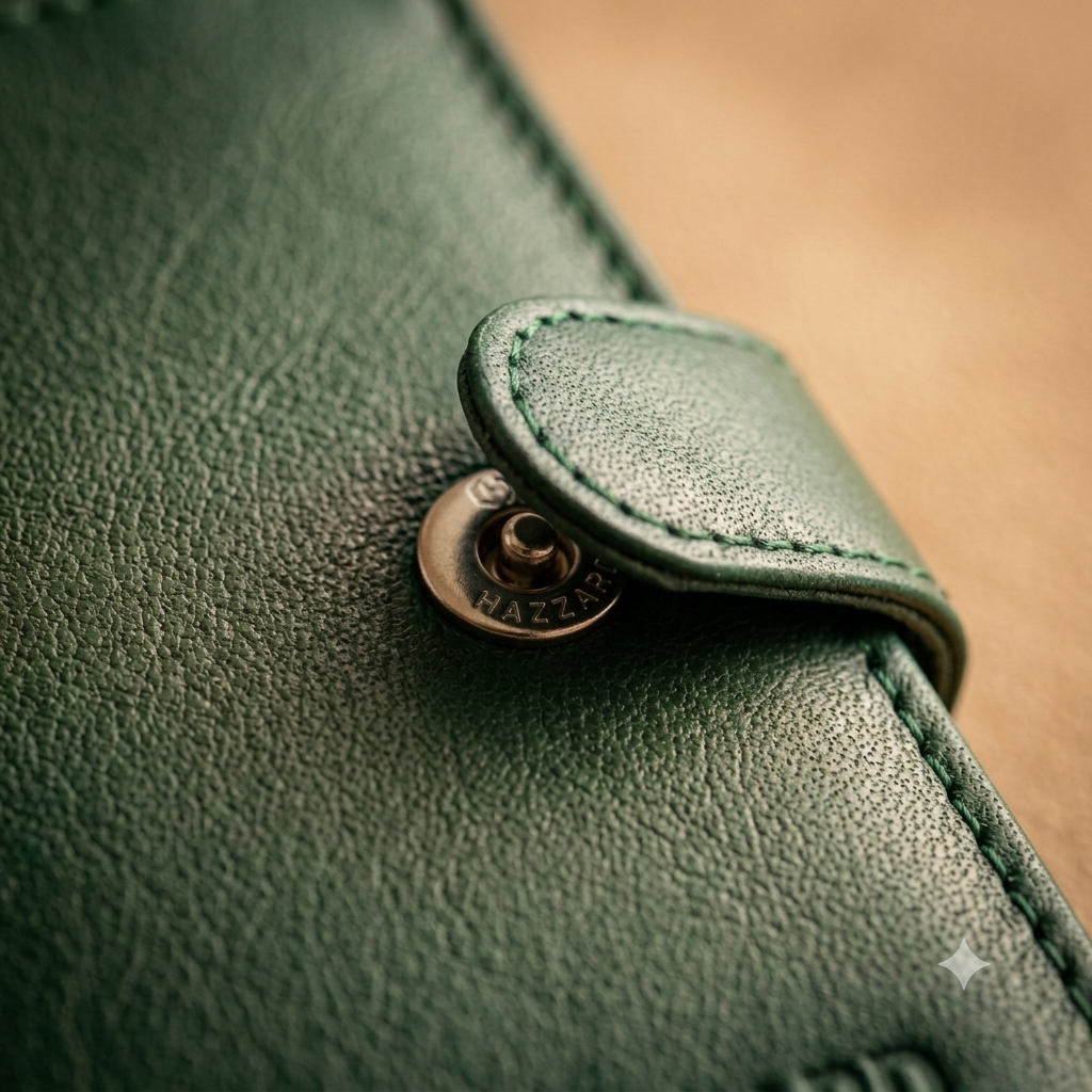 Green Leather Card Holder For Men