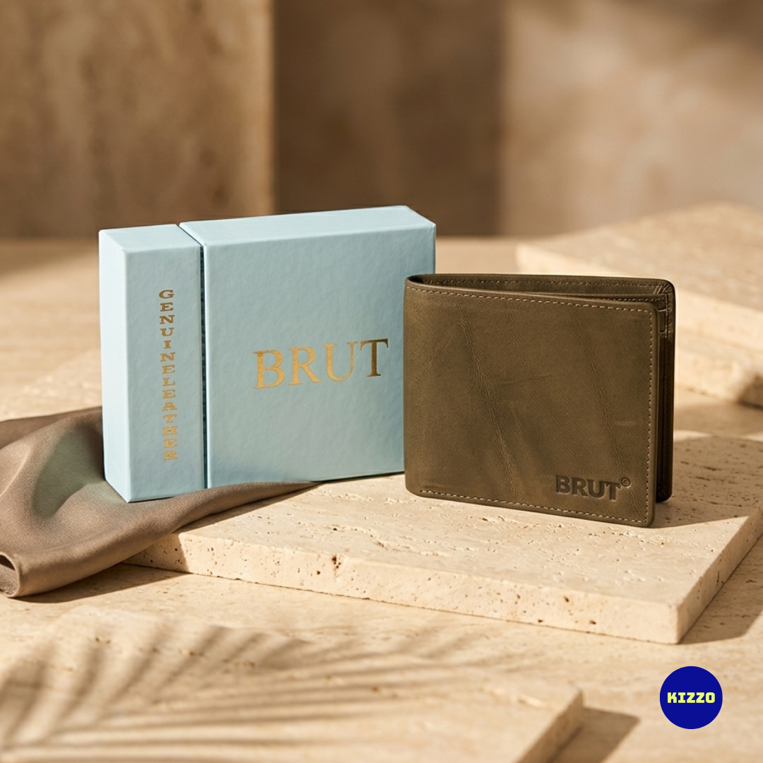 Brut Green Wallet For Men