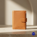 Tan Leather Card Holder For Men