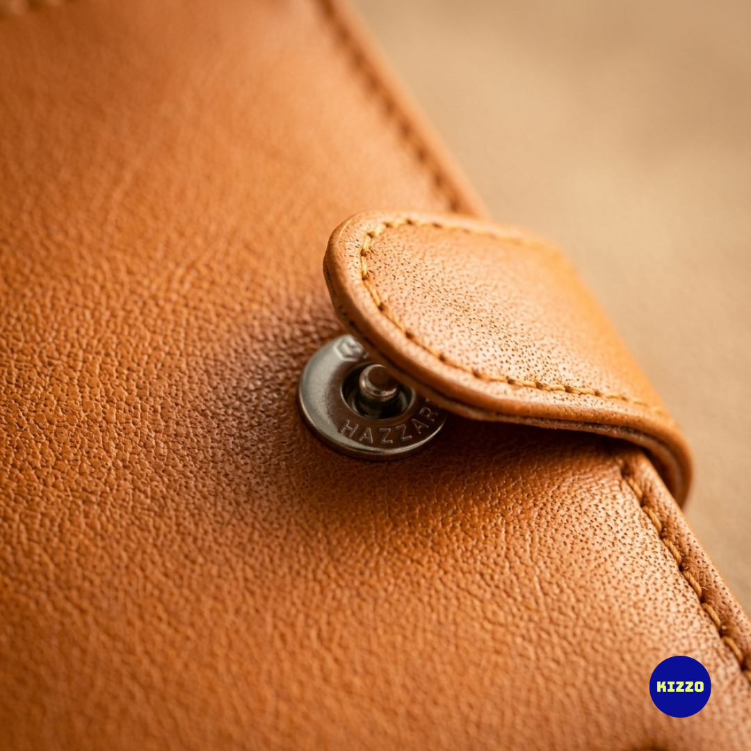 Tan Leather Card Holder For Men