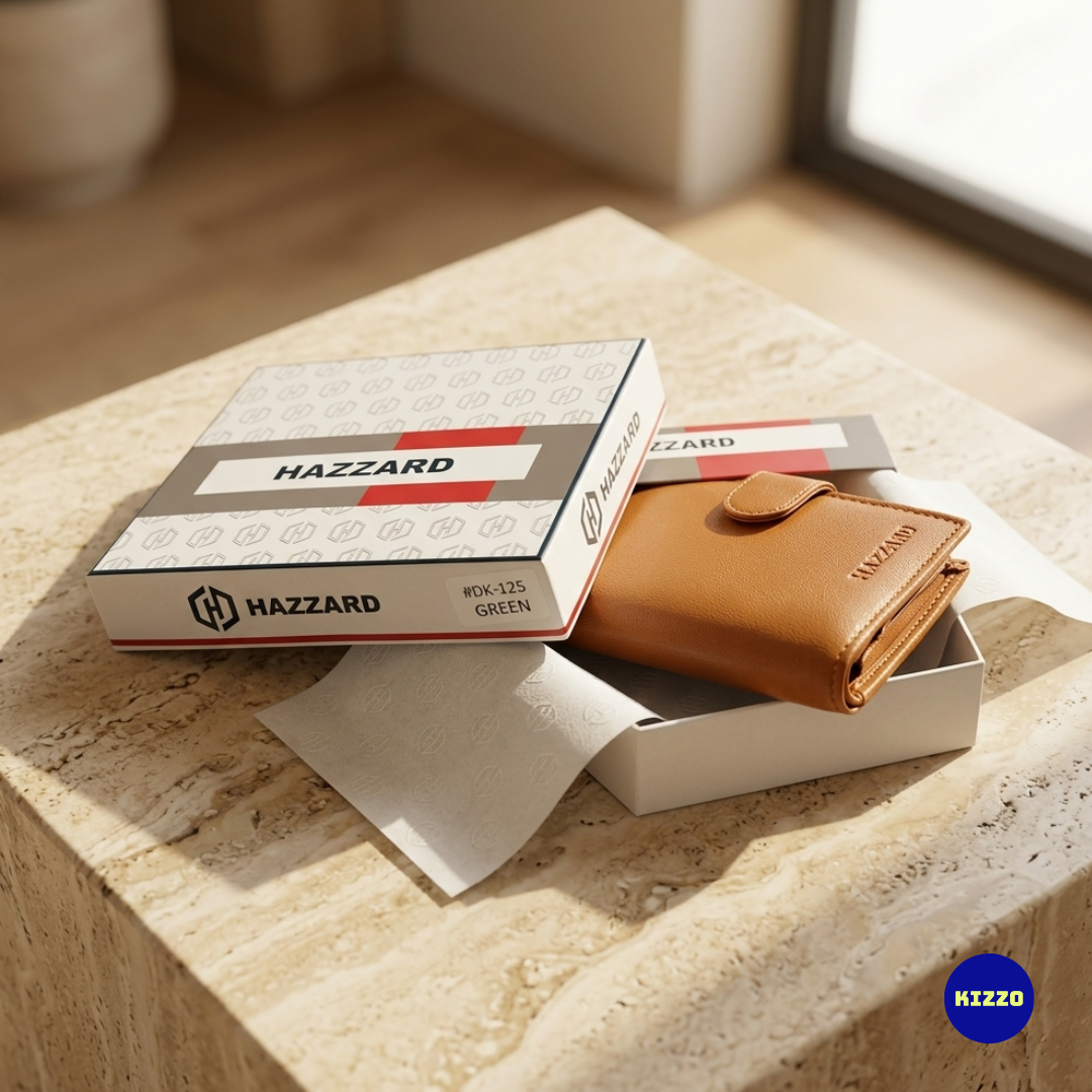 Tan Leather Card Holder For Men