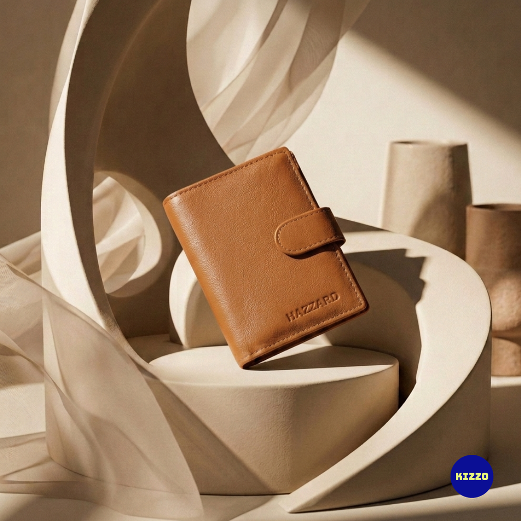 Tan Leather Card Holder For Men