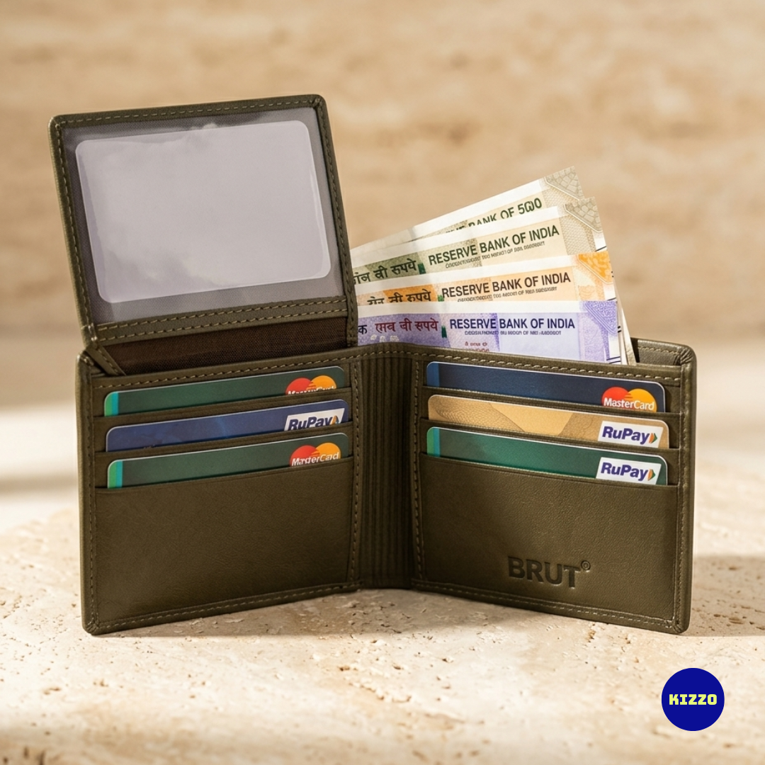 Brut Green Wallet For Men