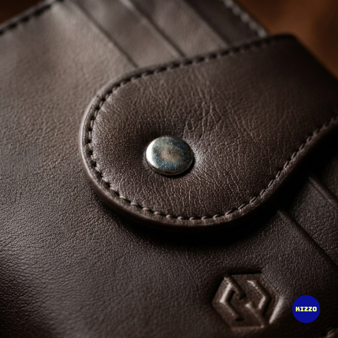 Hazzard Brown Leather Card Holder For Men