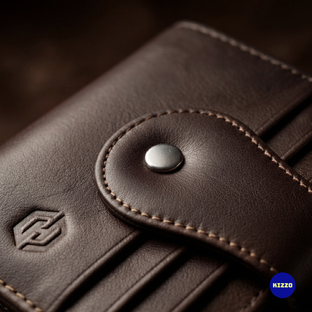 Hazzard Brown Leather Card Holder For Men