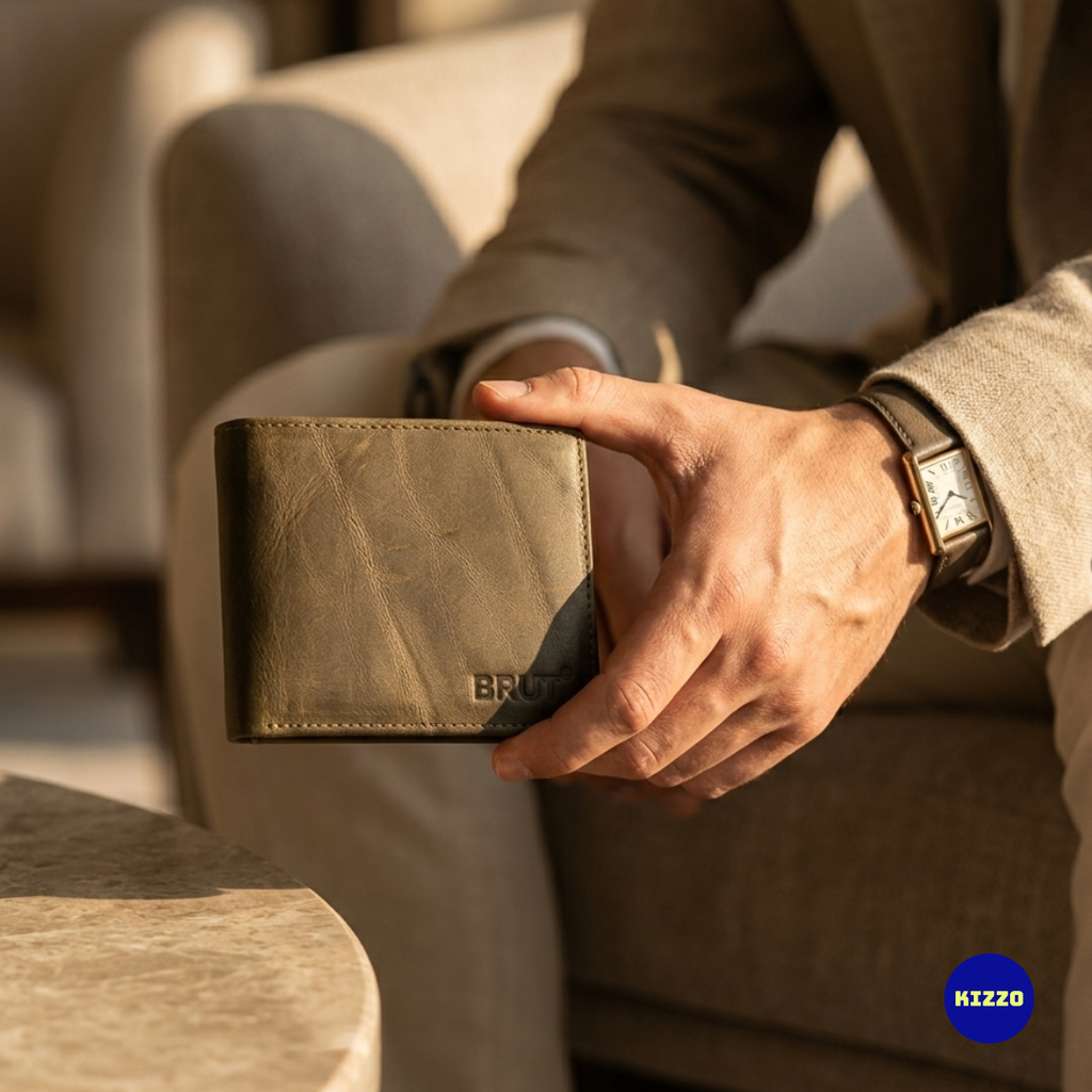 Brut Green Wallet For Men