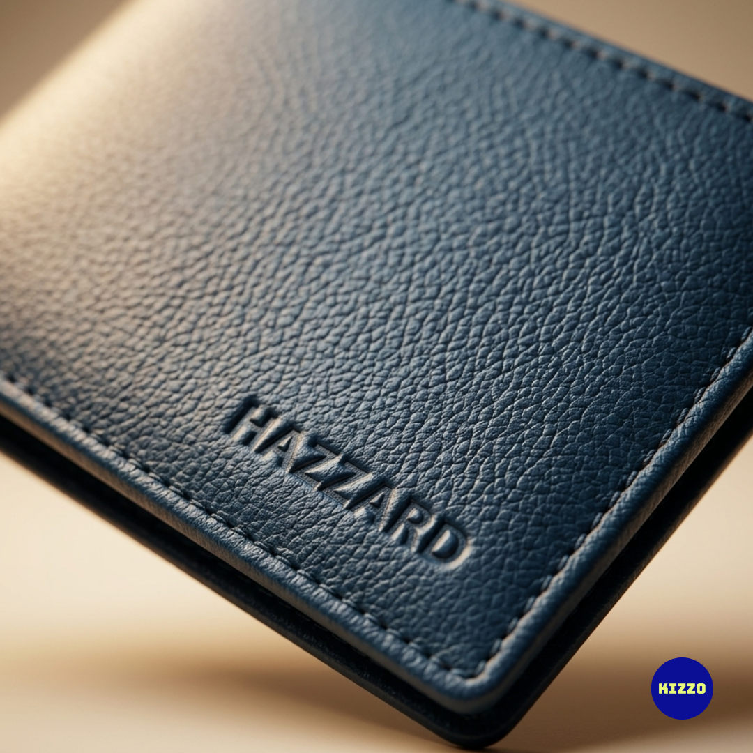 Blue Leather Wallet for Men
