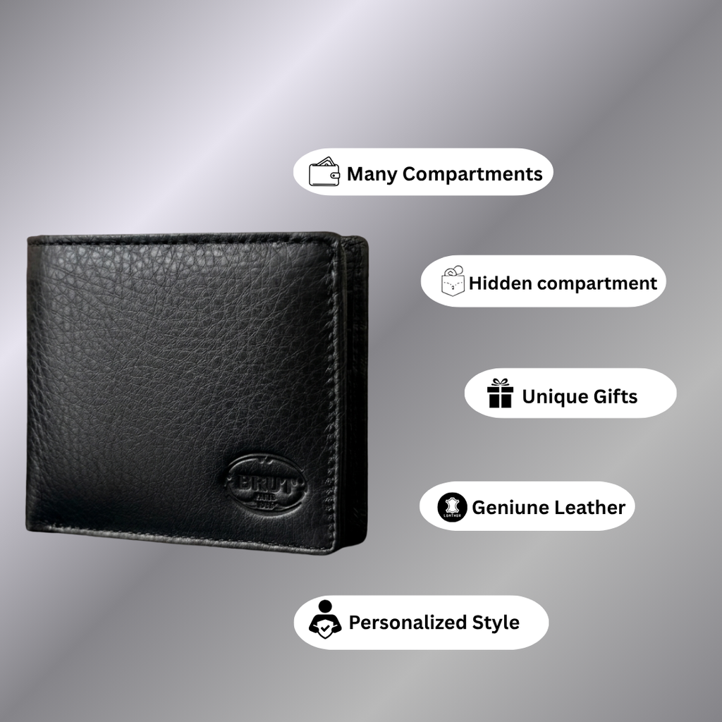 Black Leather Wallet For Men