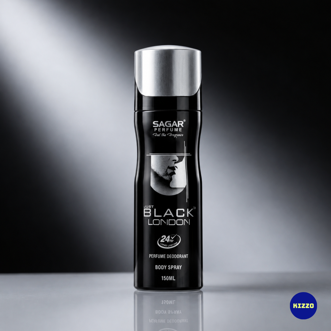 Just Black London Deodorant | Unisex | 150ML