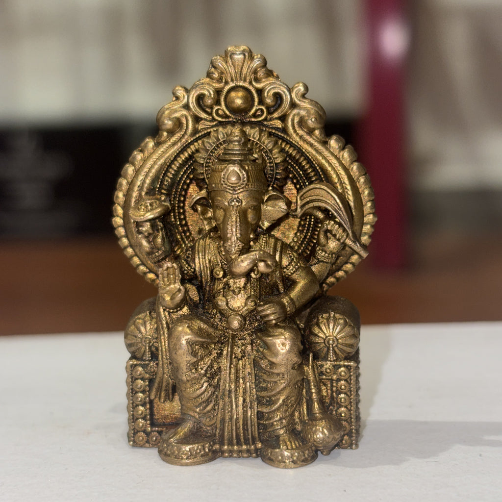 Ganeshji Brass Idol
